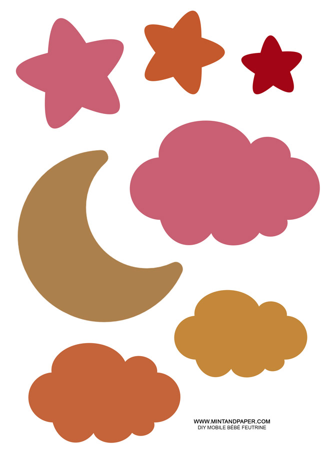 DIY móvil de fieltro para bebé : Paso 2 DIY móvil de fieltro para bebé : Paso 2