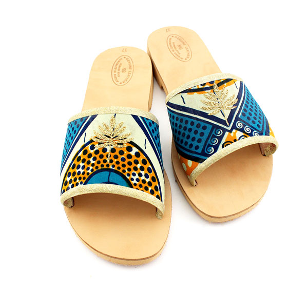 Personaliza los zapatos de cuero de verano con tela de cera Personaliza los zapatos de cuero de verano con tela de cera