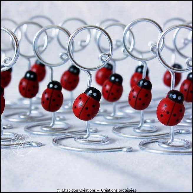 Marcador de puesto y otras ideas de decoración en hilo de aluminio Marcador de puesto y otras ideas de decoración en hilo de aluminio