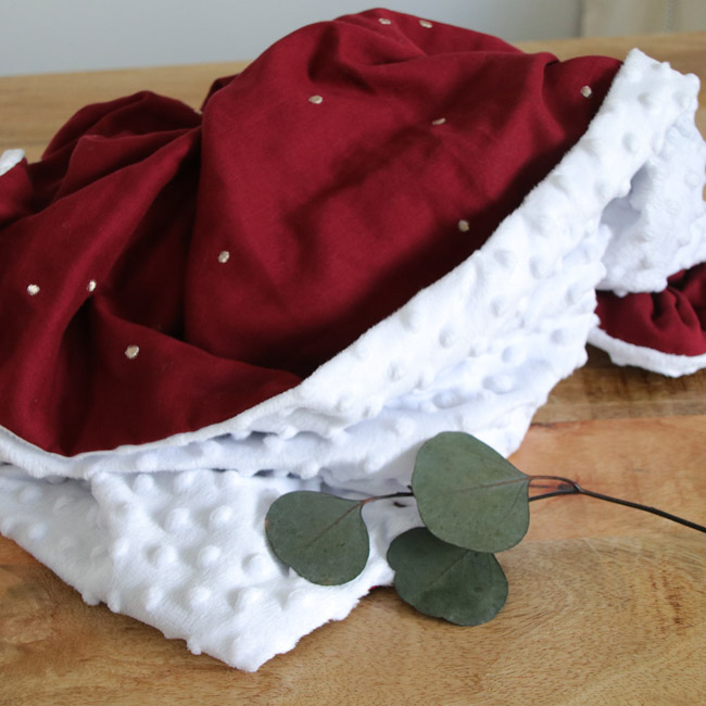 diy tutorial coser manta de bebé minky