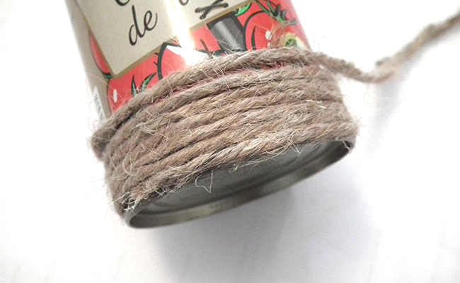 Paso 1 - Deco DIY - Recicla una lata - envuelve el alambre