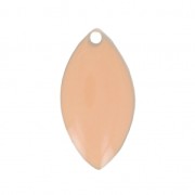 Navettes de metal y resina epoxi 19x10 mm Light Rosa x 8