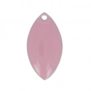 Navettes de metal y resina epoxi 19x10 mm Rosa x 8