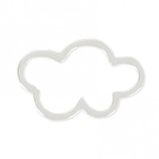 Entrepieza Nube 16x10 mm de Plata 925 x1
