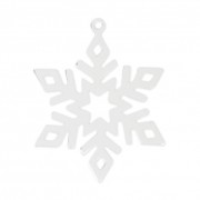 Colgante Copo de Nieve 24x20 mm de Plata 925 x1