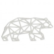 Entrepieza/Colgante origami Oso 29x13 mm de Plata 925 x1