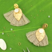 Pompones de imitación algodón 26-30 mm Amarillo Claro x10