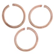 Anillas abiertas 7x0,8 mm - Fabricación europea - Oro rosa x50
