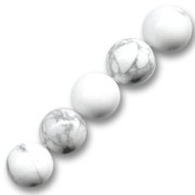 Cuentas Howlite (Imitation) 8 mm x10