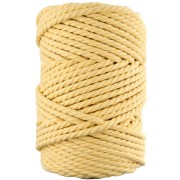 Bobina de hilo de macramé algodón 5 mm Amarillo x 50m
