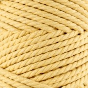 Bobina de hilo de macramé algodón 5 mm Amarillo x 50m