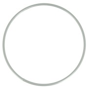 Círculo desnudo de metal para atrapasueños suspensión y lámparas 10cm Gris mate x1