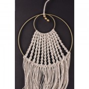 Círculo desnudo de metal para atrapasueños suspensión y lámparas 10cm Gris mate x1