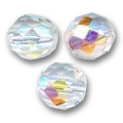 Facetadas 10 mm Crystal AB x10