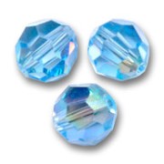 PureCrystal 5000 8 mm perla redonda - Aguamarina AB x1