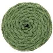 Bobina cordón de algodón para macramé Cotton Air 5 mm Verde Eucalipto 50m