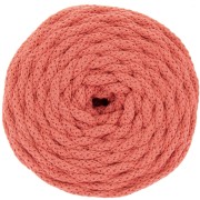 Bobina cordón de algodón para manualidades macramé Cotton Air 5 mm Naranja x 50m