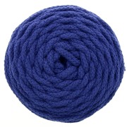 Bobina cordón de algodón para macramé Cotton Air 5 mm Azul Marino x 50m