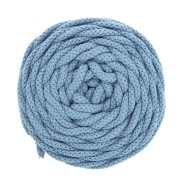 Bobina cordón de algodón para macramé Cotton Air 5 mm Azul dia x 50m