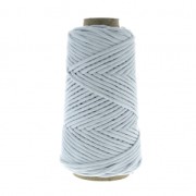 Bobina de cordón de macramé de algodón Algodón Suprême 3XL peinado - Celeste x75m