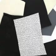 Retales de cuero de alta calidad / texturas diferentes- Negro x 200g