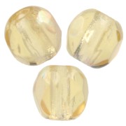 Facetadas 3 mm Light Topaz AB x50