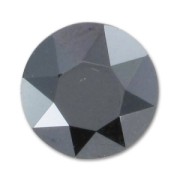 Cabuchón PureCrystal 1088 8 mm Jet Hematite