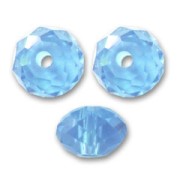 Bolas aplanadas PureCrystal 5040 4 mm Aquamarine x20