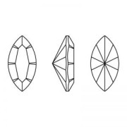 Navette PureCrystal 10x5 mm Rose