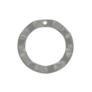 Dije circulo calado martillado 18 mm de Acero Inox x1