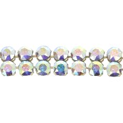 PureCrystal Crystal Mesh 40001 2 filas 5.3 mm Crystal AB - Dorado x5cm