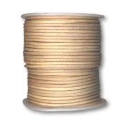 Cordón de cuero 1 mm Natural x 25 m