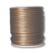 Cordón de cuero 1 mm Bronce Metalizado x 25 m