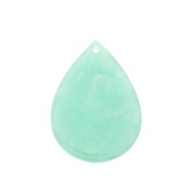 Colgante gota 31x22 mm - De Concha De Tortuga- Mint nacaradox1