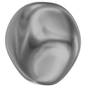 Baroque nacarada PureCrystal 5841 cuenta redonda irregular12 mm Dark Grey Pearl x1