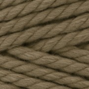 Bobina de cordón de poliéster reciclado para macramé exterior 9 mm - Natural x40m