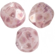 Mármol violeta blanco tiza facetado de 3 mm x50