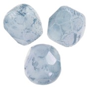 Facetas 3 mm Blanco Tiza Azul Mármol x50