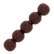 Cuenta de resina Opaco 6 mm - Lie de vin x10