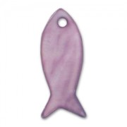 Pescados de Nácar 23 mm Mauve x10