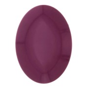 Cabujón ovalado de resina opaca18x13 mm - Aubergine x1