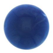 Cabujón redondo de 14 mm en resina opaca - Azul real jaspeado x1
