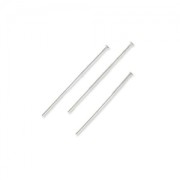 Bastón cabeza de alfiler Acero inox 25x1,5x0,6 mm x10
