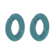 Eslabón Acrílico Torcido Ovalado 30x21 mm - Paon mate Opaco x1