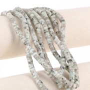 Cuentas arandalas Heishi 6x3 mm - Tianshan Jaspe x38cm