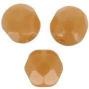 Facetadas 6 mm - Opaque Camel x25