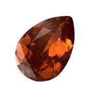 Cabuchón PureCrystal 4320 14x10 mm - Smoked Amber x1
