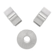 Cuenta arandela Heishi - disco plano 6x3 mm - Acero inoxidable 304 x1