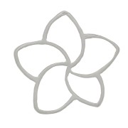 Entrepieza Flor de Cerezo 8 mm - Plata 925 x1
