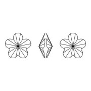 Cabuchón PureCrystal 4744 Flor 10 mm Crystal x1